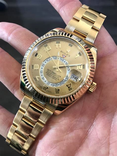 rolex sky dweller gold